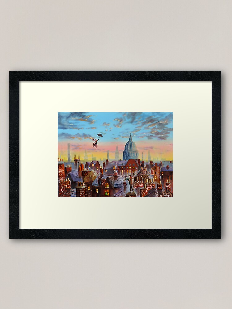 Alternate view of Mary Poppins & Bert II Framed Art Print