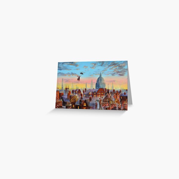 Mary Poppins & Bert II Greeting Card