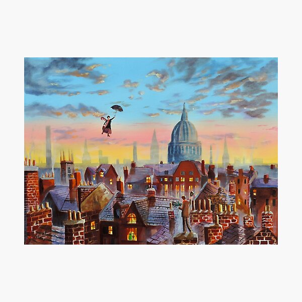 Mary Poppins & Bert II Photographic Print