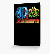 Old School Astromech - Back Greeting Card