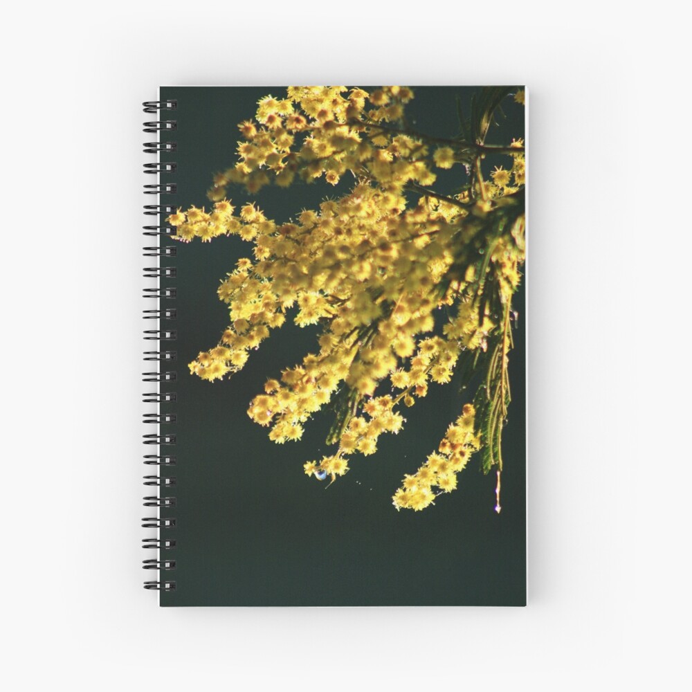 Wattle Blossom Spiral Notebook