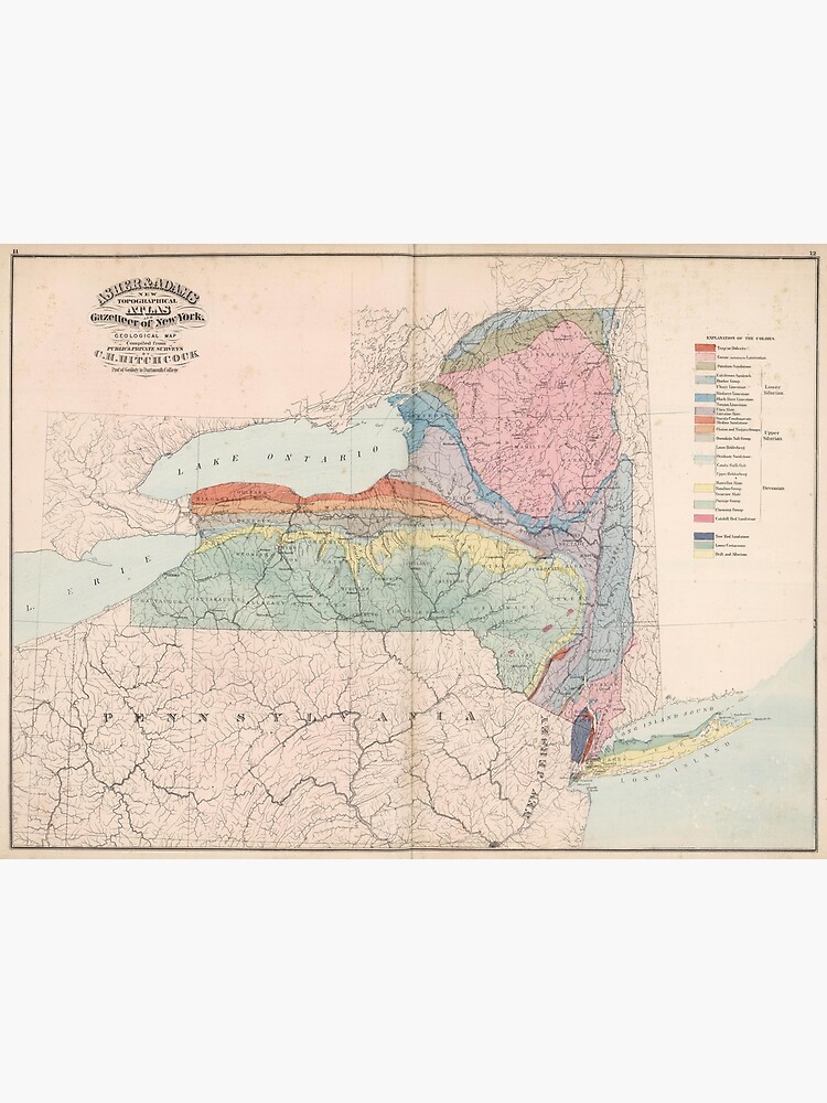 Geological Map Of New York - Map