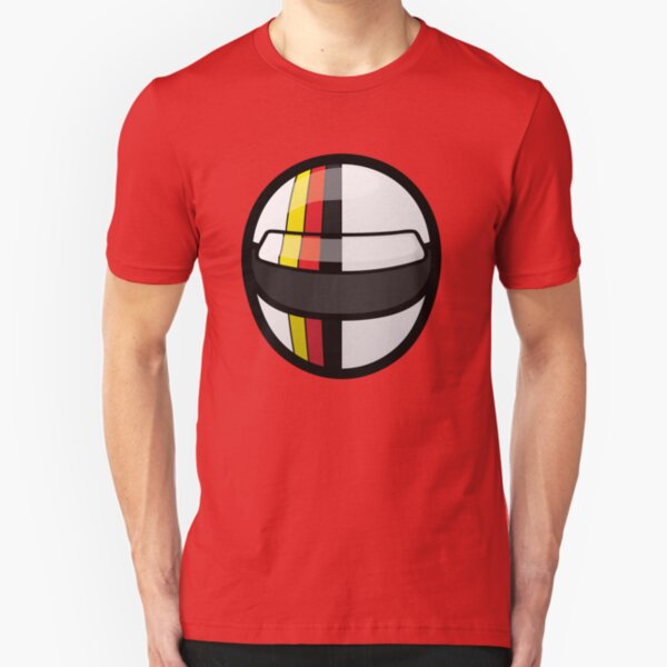 Seb' Vettel helmet design Slim Fit T-Shirt