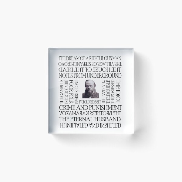 Dostoevsky Works Acrylic Block