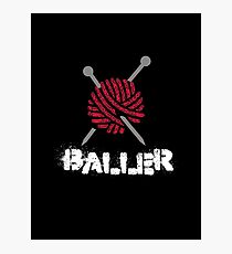 Knitting Baller Photographic Print
