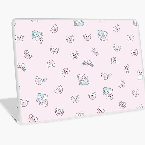 Emo Light Pink Pattern Laptop Skin
