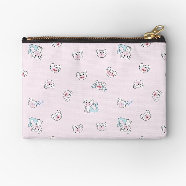 Emo Light Pink Pattern Zipper Pouch