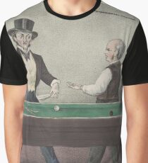 Vintage Billiards Game Illustration (1874) Graphic T-Shirt