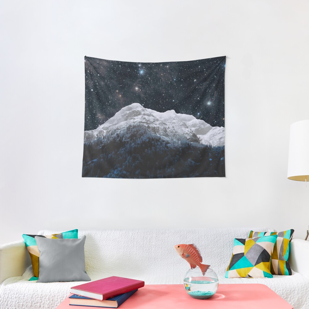 Mountains Attracts Galaxy Tapestry