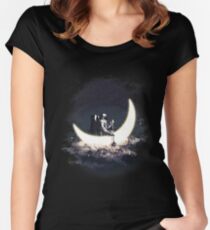 Mond Segeln Tailliertes Rundhals-Shirt