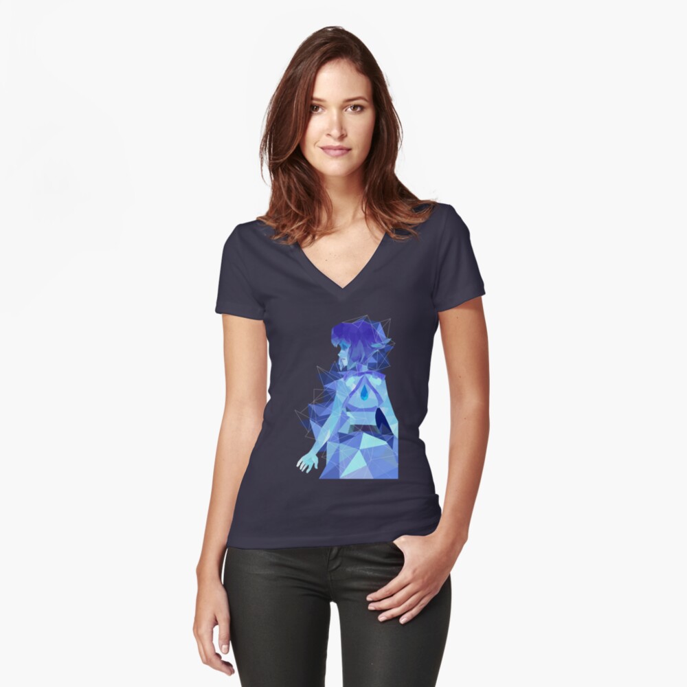 Item preview, Fitted V-Neck T-Shirt designed and sold by making-escape.