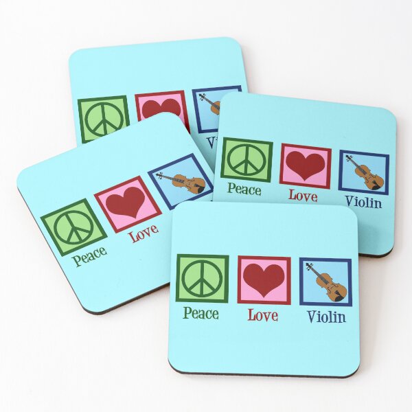Item preview, Peace Love Violin designed and sold by Epic Love Designs.