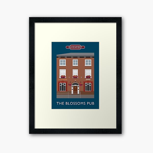 DAVENPORT - Blossoms Pub Framed Art Print
