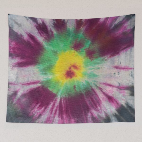 Item preview, Tie Dye Pink Green Yellow Black 1 designed and sold by MazeThreads.
