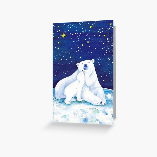 Item preview, Polar bears, watercolor arctic animal designed and sold by VApinx.