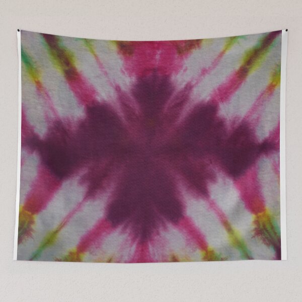 Item preview, Tie Dye Pink Green Yellow Black 6 designed and sold by MazeThreads.