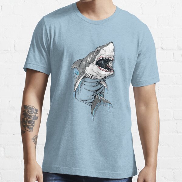 Pocket Great White Shark Essential T-Shirt