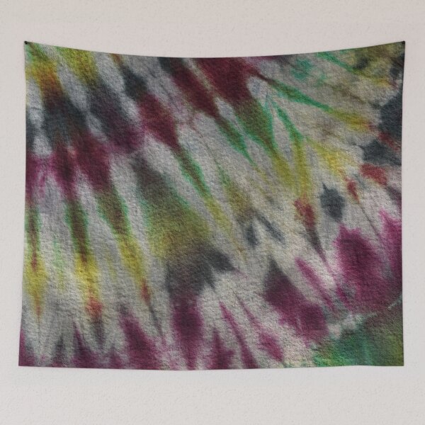 Item preview, Tie Dye Pink Green Yellow Black 7 designed and sold by MazeThreads.
