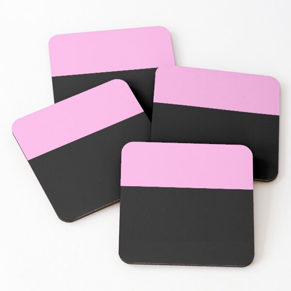 Item preview, Pastel Pink Black Color Block designed and sold by wordznart.