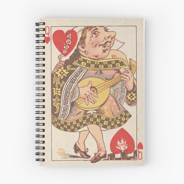 Item preview, Vintage Queen of Hearts Playing Card (1889) designed and sold by BravuraMedia.