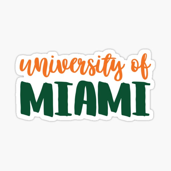 University of Miami Car Magnet Set - Game Day Dots - Stickers