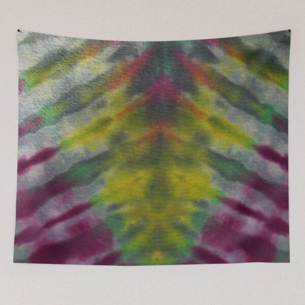 Item preview, Tie Dye Pink Green Yellow Black 13 designed and sold by MazeThreads.
