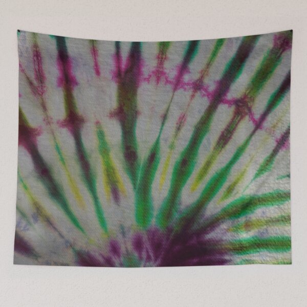 Item preview, Tie Dye Pink Green Yellow Black 15 designed and sold by MazeThreads.