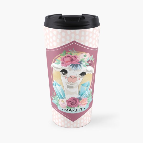 Dotty Alpaca Maker for knitters, crocheters, all crafters Travel Mug
