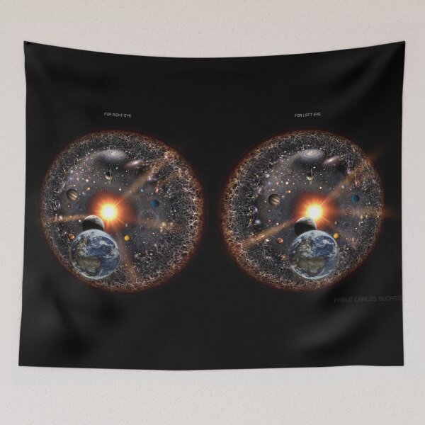 Item preview, Stereoscopic View of the Universe for cross-eyed viewing. designed and sold by Pablo Carlos Budassi.