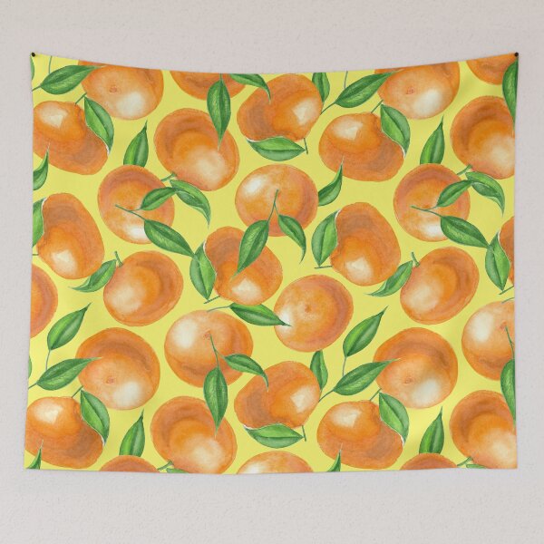 Item preview, Watercolor tangerines designed and sold by Katerina Mitkova Kirilova.