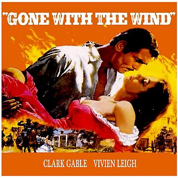 Artwork thumbnail, GONE WITH THE WIND : Vintage Civil War Movie Advertising Print by posterbobs