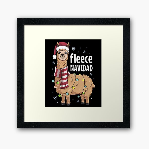 Feliz Navidad Llama Fleece Funny Christmas Lights Greeting Card for Sale  by B-Cubed-Shirts