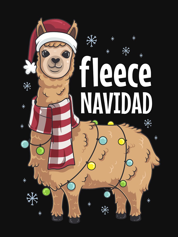 Fleece Navidad Llama Matching Family Christmas Pajamas Spanish