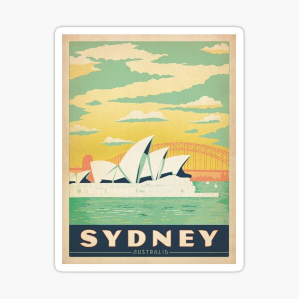 Vintage poster - Sydney Sticker