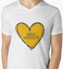 LANDER UNIVERSITY Men's V-Neck T-Shirt