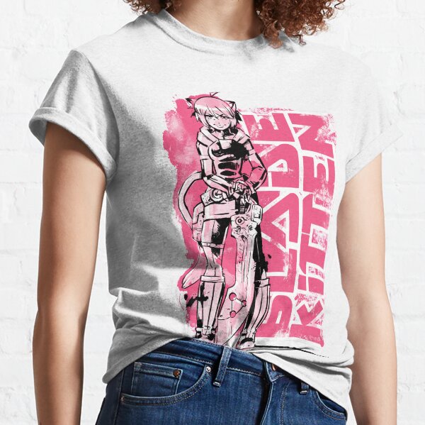 Blade Kitten - Black, White and Pink Classic T-Shirt