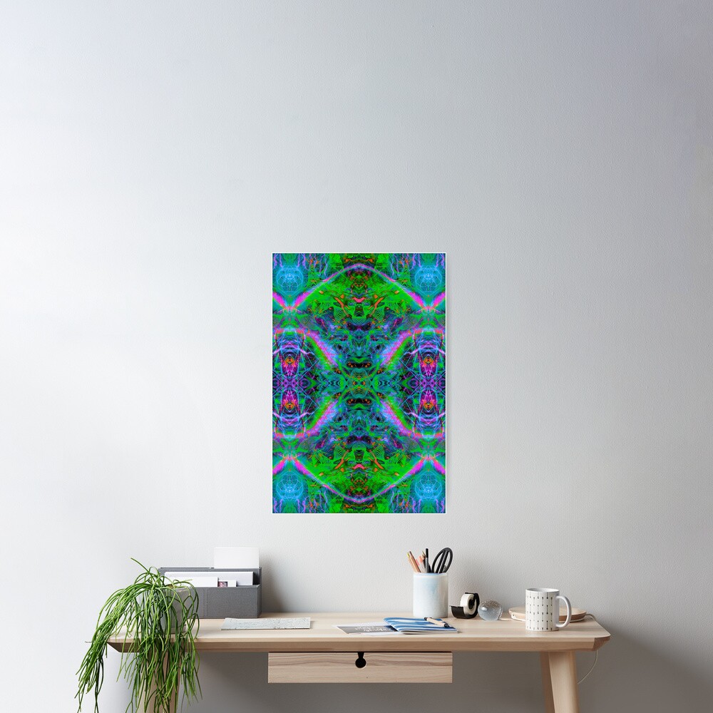 "Techno Electric IV (Ultraviolet)" Poster by DiscordDreams | Redbubble