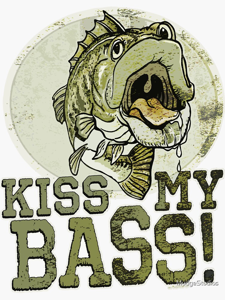 Kiss My Bass Fishing 1 Decal Sticker 