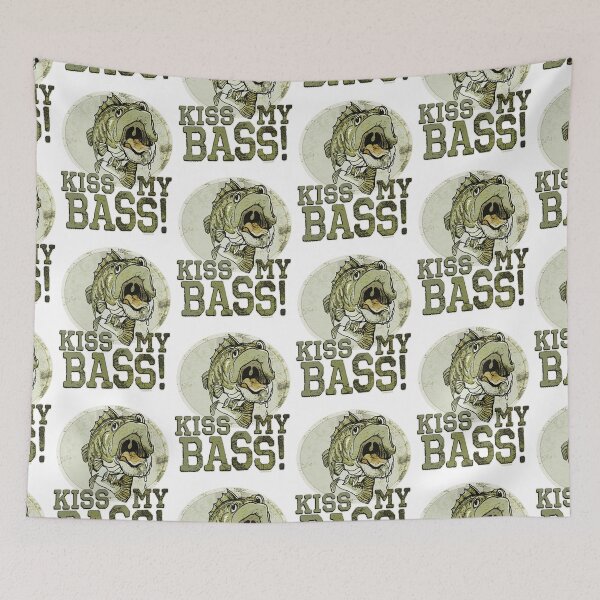 Item preview, Funny Kiss My Bass Fishing designed and sold by MudgeStudios.