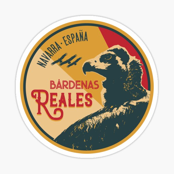 Bardenas Reales Desert 03 - Navarra España, camiseta + pegatina Pegatina