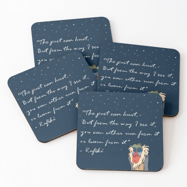 Learn From Past Rafiki Simba Lion King Cup Coasters Dining Table Cork Board 