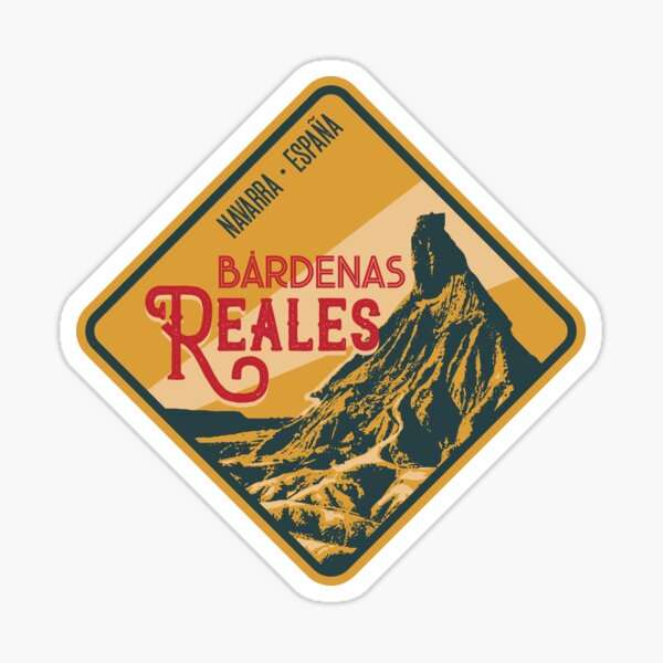 Bardenas Reales Desert 04 - Navarre Spain, T-Shirt + Sticker Sticker