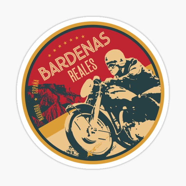 Item preview, Bardenas Reales Desert Motorcycle T-Shirt + Sticker designed and sold by ROADTROOPER.