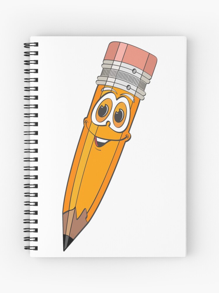 Cuaderno de espiral for Sale con la obra «Lápiz de dibujos animados» de  Scott Hayes