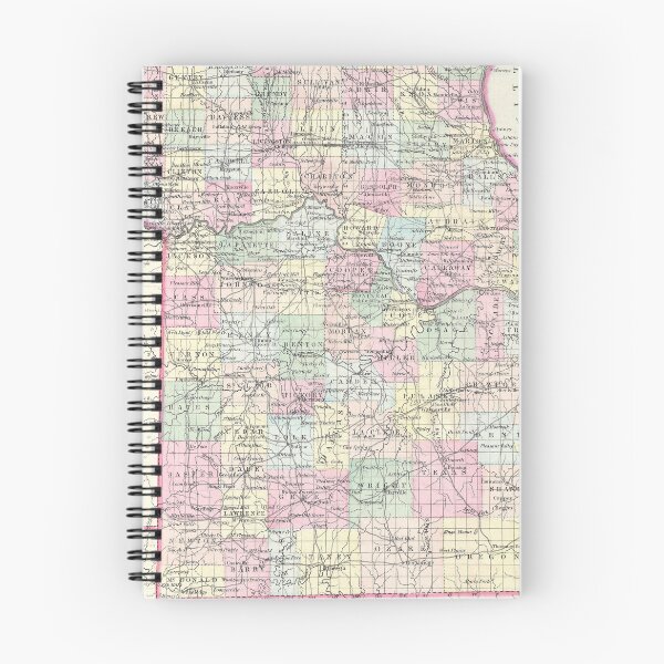 Item preview, Vintage Map of Missouri (1855) designed and sold by BravuraMedia.