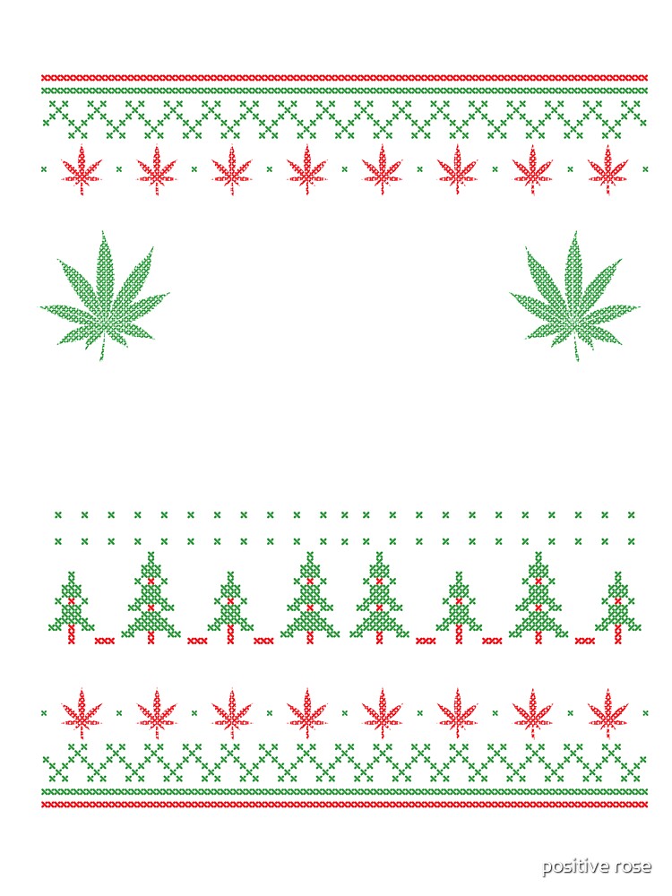 ugly christmas weed sweater