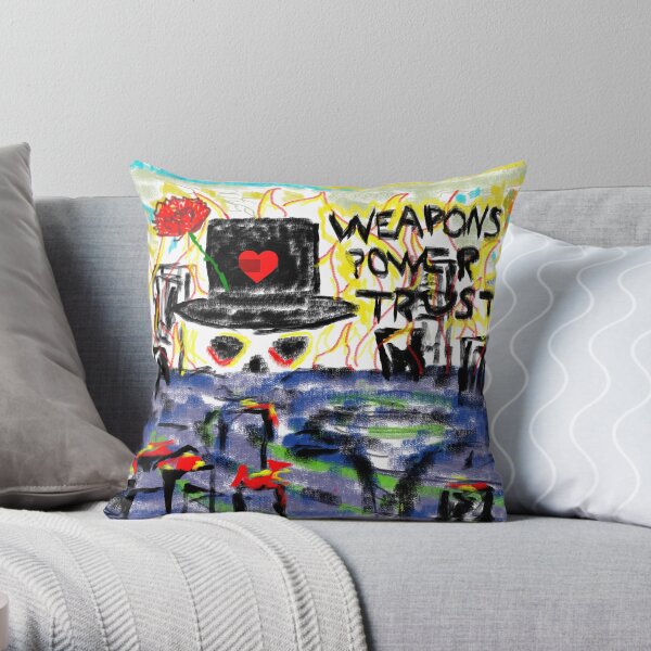 MC ZULU Dogs of War - Conceptual Artwork Throw Pillow