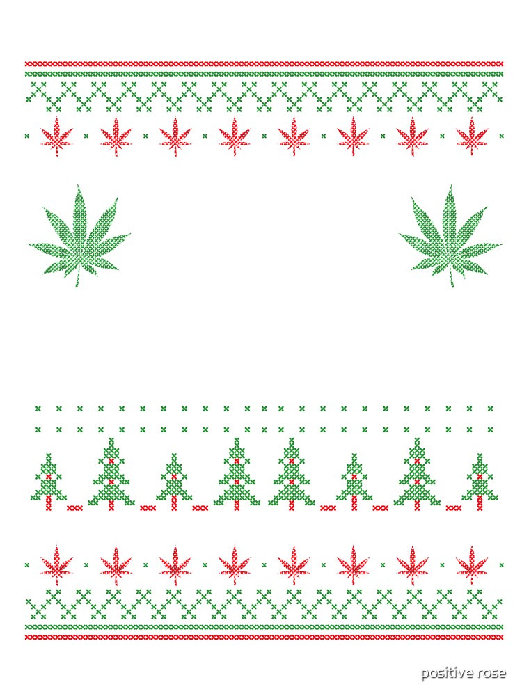 marijuana christmas sweater