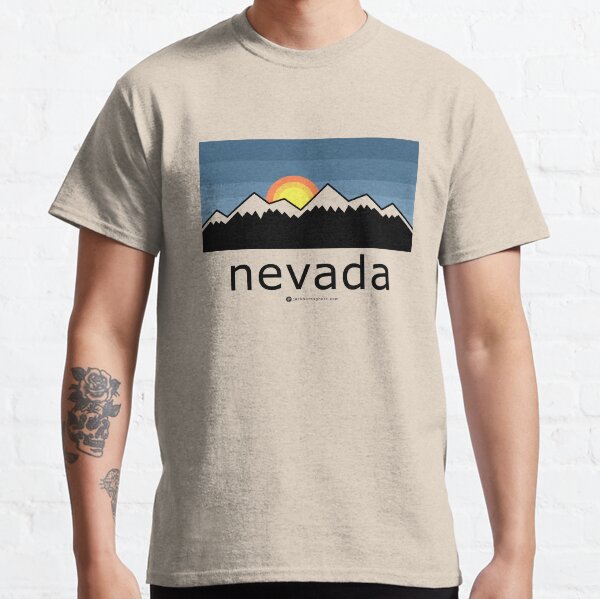 Nevada Mountains Sun Classic T-Shirt