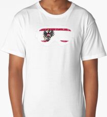 Austrian Goggles White Frame Distressed | Goggle Designs | DopeyArt Long T-Shirt